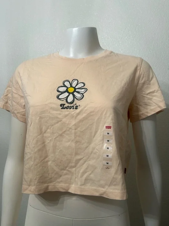 Levi's Blush Daisy Crop Tee - Picture 2 of 3
